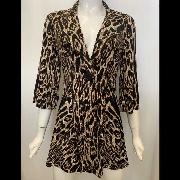 EVA VARRO 3/4 SLV. EMPIRE WAIST ONE BUTTON JACKET - Picture 1 of 2